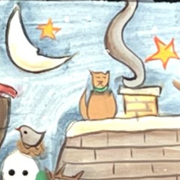 DEPT 56 Wooden Hinged Snowman Storage Box Dome Top Handpainted Christmas Winter - Picture 6 of 14